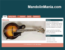 Tablet Screenshot of mandolinmania.com